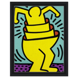 Keith Haring  UNTITLED 1989 N1 Framed Canvas