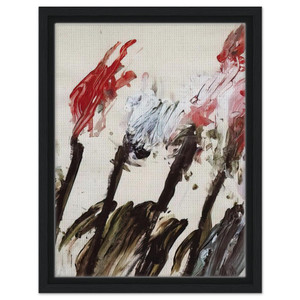 Cy Twombly  Nicolas Irises Framed Canvas