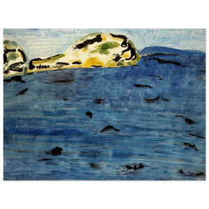 Milton Avery  Blue Bay and Dunes  1961 Wood Print