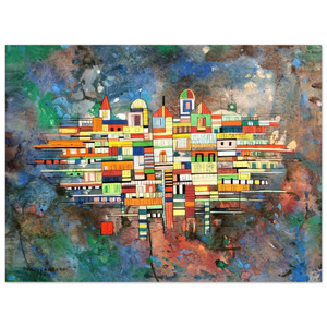Rene Portocarrero  CITY 1954 Aluminum Print
