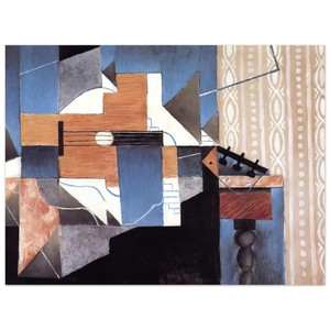Juan Gris  GUITAR ON THE TABLE 1913 Aluminum Print