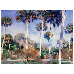 John Singer Sargent  Palms Wood Print