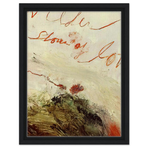 Cy Twombly  Wilder Shores of Love Framed Canvas