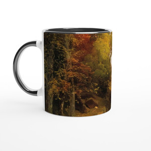 Thomas Moran - On the Wissahickon Ceramic Mug with Color Inside