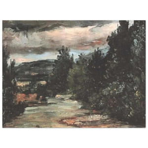 Paul Cezanne  River in the plain Aluminum Print