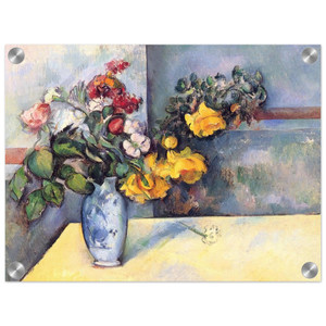 Paul Cezanne  Still Life Flowers in a Vase Acrylic Print