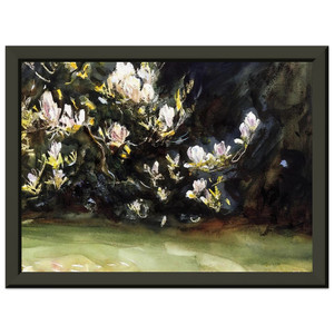 John Singer Sargent  Magnolias Premium Metal Framed Art Print / Poster