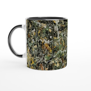 Jackson Pollock - NUMBER 8 1949 Ceramic Mug with Color Inside