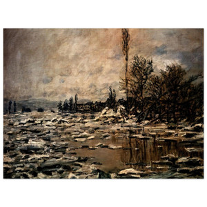 claude monet  The Breakup of the Ice Aluminum Print