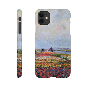 claude monet - Fields of Flowers and Windmills near Leiden Slim case