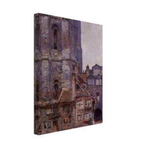claude monet  The Cour dAlbane Grey Weather Canvas