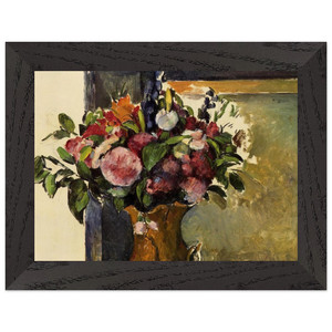 Paul Cezanne  FLOWERS IN A VASE N3 Premium Wooden Framed Art Print / Poster