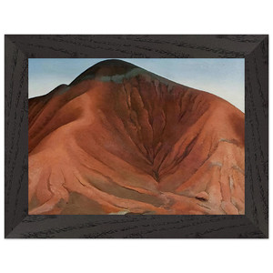 Georgia OKeeffe  Small Purple Hills Premium Wooden Framed Art Print / Poster