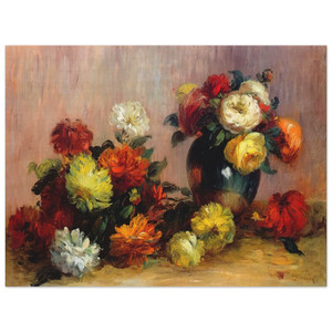 PierreAuguste Renoir  Bouquets of Flowers Wood Print