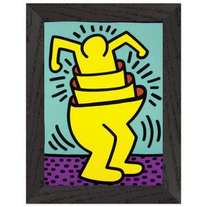 Keith Haring  UNTITLED 1989 N2 Premium Wooden Framed Art Print / Poster
