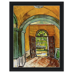 Vincent van Gogh  The Entrance Hall of SaintPaul Hospital Framed Canvas