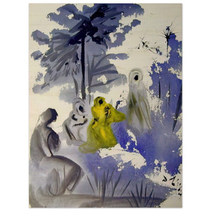 Salvador Dali  FAMILIA RUTH MOABITIDIS 1964 Wood Print