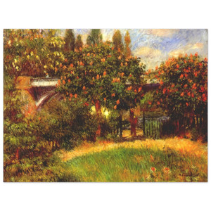 PierreAuguste Renoir  Railway Bridge at Chatou Aluminum Print