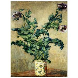 claude monet  Purple Poppies Wood Print