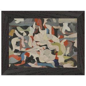 Robert Goodnough N1 Premium Wooden Framed Art Print / Poster