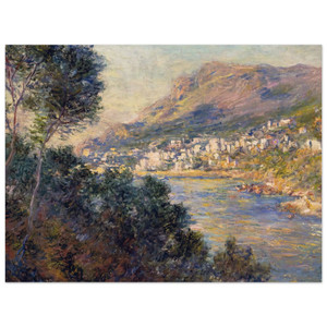 claude monet  Monte Carlo Seen from Roquebrune Wood Print