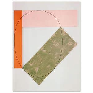 Robert Mangold  THREE COLOR FRAME PAINTING 1985 Aluminum Print