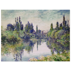 claude monet  Morning on the Seine near Vetheuil Wood Print