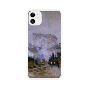 claude monet - Saint-Lazare Station Arrival of a Train Clear case