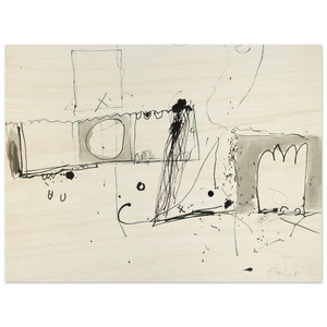 Gene Davis  Cross Fire  1981 Wood Print