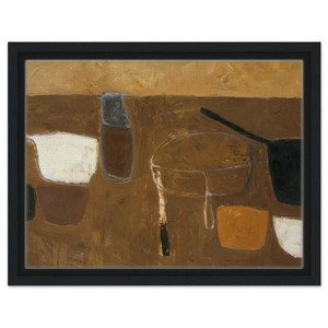 William Scott  Brown Still Life  1957 Framed Canvas