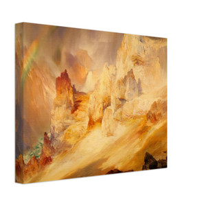 Thomas Moran  Rainbow over the Grand Canyon of the Yellowstone Canvas