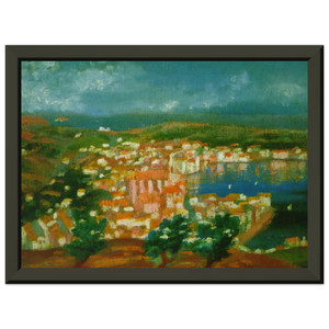 Dali Cadaques Landscape 1921 1 Premium Metal Framed Art Print / Poster