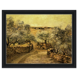 Salvador Dali  THE LANE TO PORT LLIGAT WITH VIEW OF CAP CREUS Framed Canvas