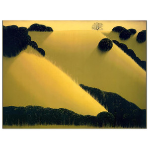 Eyvind Earle  Golden Hills Aluminum Print