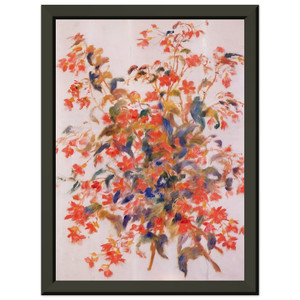 PierreAuguste Renoir Still Life with Fuscias Premium Metal Framed Print