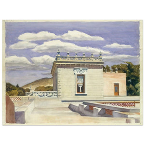 Edward Hopper  Saltillo Mansion Wood Print