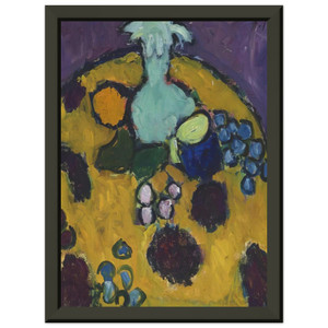 Jawlensky Stilleben Decke 1910 Premium Metal Framed Art Print / Poster