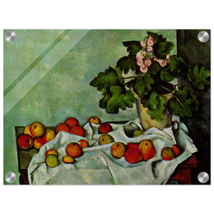 Paul Cezanne  Still Life with Apples and a Pot of Primroses Acrylic Print