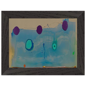 Helen Frankenthaler  Water Shadows 1988 Premium Wooden Framed Art Print / Poster