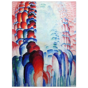 Frantisek Kupka  Hindu Motif or Graduated Red Aluminum Print