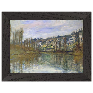 claude monet  The Seine near Vetheuil Premium Wooden Framed Art Print / Poster