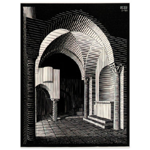MC Escher  PORTA MARIA DELL OSPIDALE Wood Print