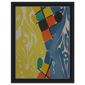 Ernst Wilhelm Nay  Farblitho 1966  21 NOR  1966 Framed Canvas