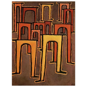 Paul Klee  REVOLUTION OF THE VIADUCT 1937 Aluminum Print