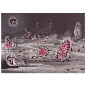 Roberto Matta  DARK LIGHT 1940 Fine Art Poster / Art Print