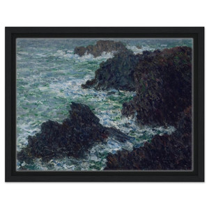 claude monet  The Cote Sauvate Framed Canvas