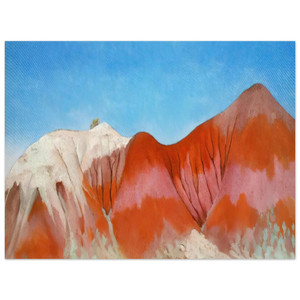 Georgia OKeeffe Abiquiu NM Hills Left Aluminum Print