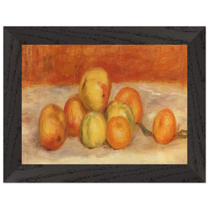 Pierre-Auguste Renoir Apples and Manderines Premium Wood Framed Art Print Poster