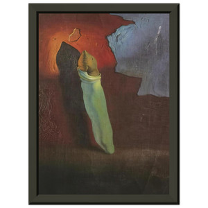 Salvador Dali  ANTHROPOMORPHIC BREAD 1 Premium Metal Framed Art Print / Poster