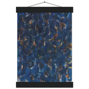 Sam Francis  Blue and Red Museum-Quality Matte Paper Poster with Hanger